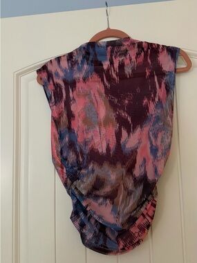 Maeve Pink Blue Purple Abstract Print Tank Top